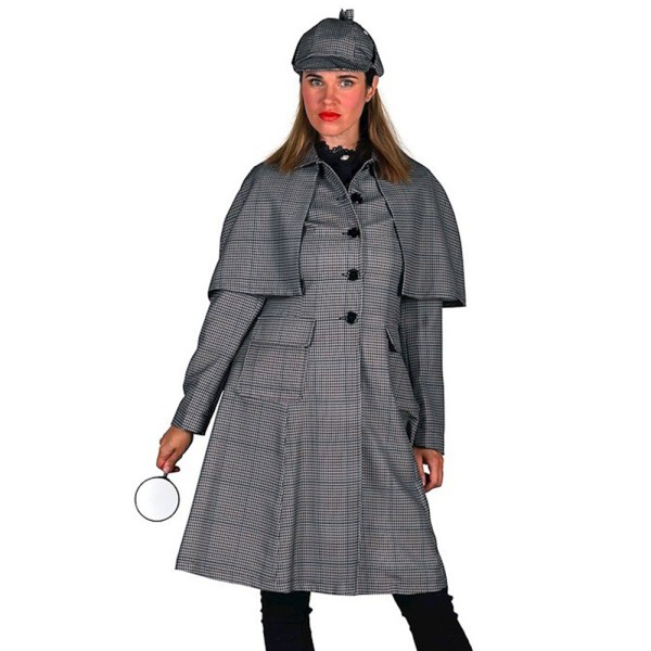 Damen Sherlock Holmes Mantel und Hut