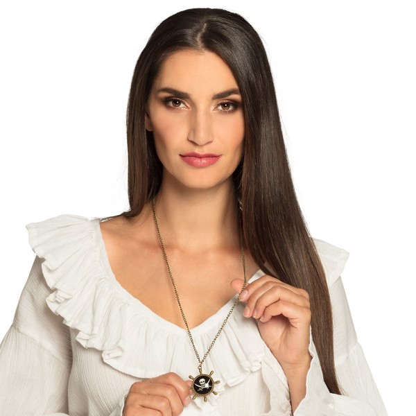 Halskette Piratenrad, gold