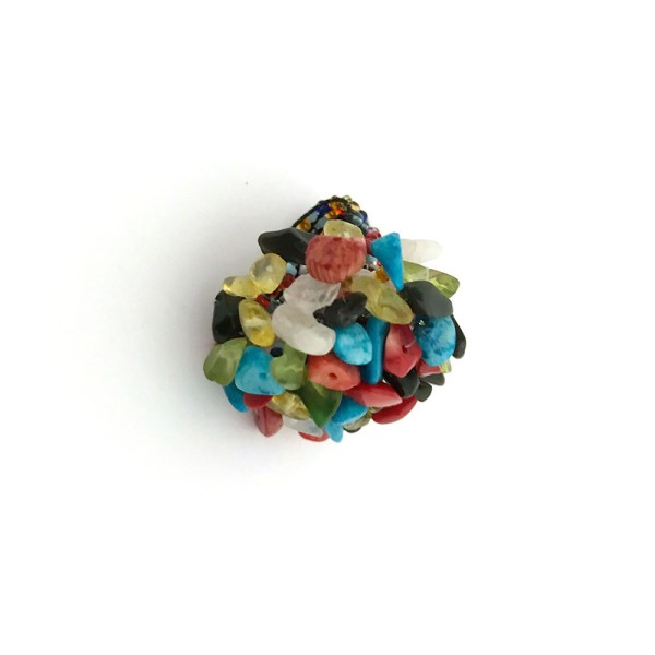 Glasperlen Ring, bunt