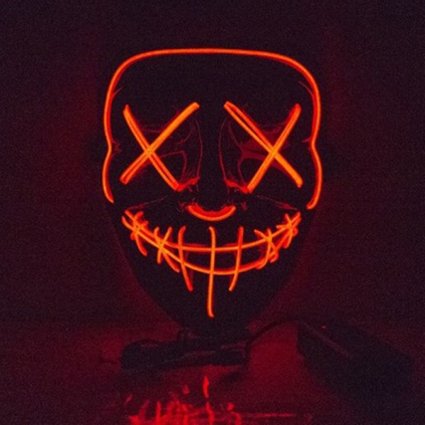 LED Horror-Maske Purge, Halloween