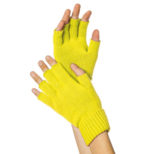Strick-Handschuhe, fingerlos