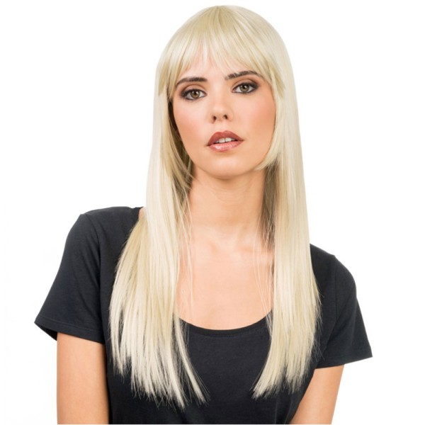 Damen Perücke Rihanna, lang mit Pony