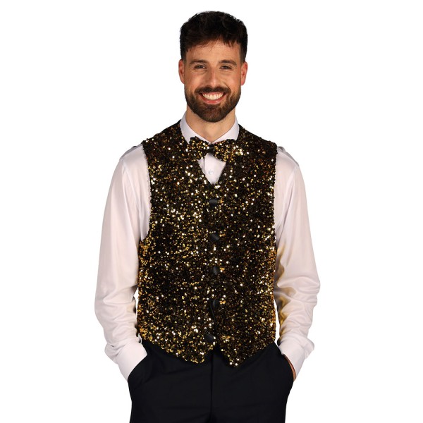 Herren Weste mit Pailletten, West End