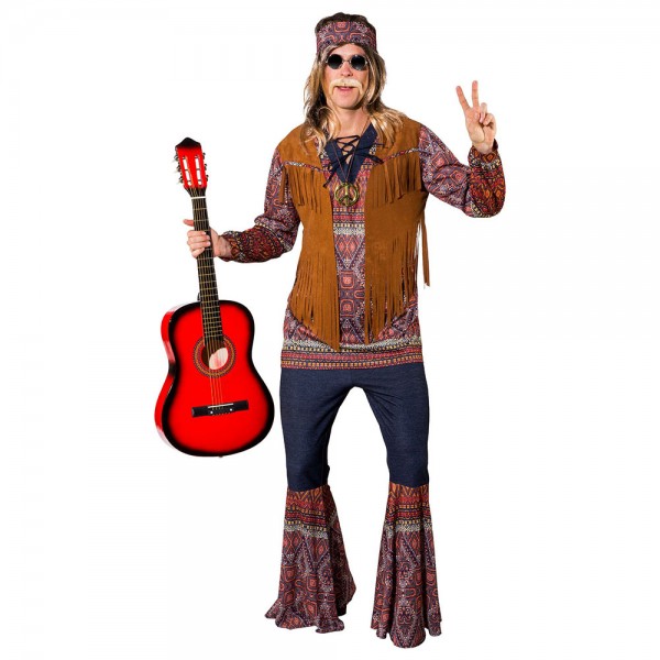 70er Herren Kostüm Hippie, 3-Teilig