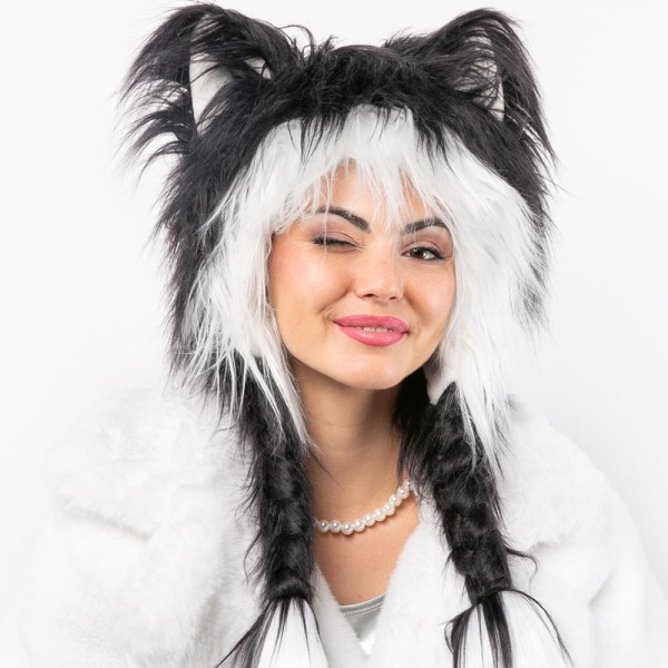 Plüschmütze Katze, struppig