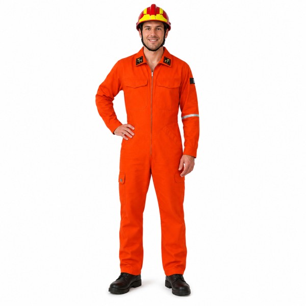 Original Feuerwehr Overall, orange
