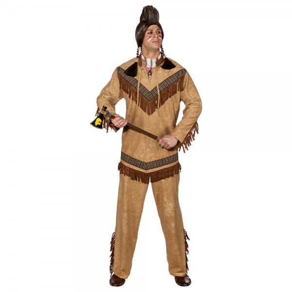 Herren Kostüm Indianer, braun