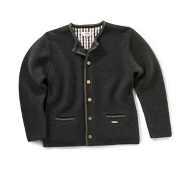 Herren Strickjacke Hausstein, anthrazit