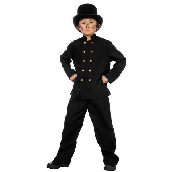 Kinder Kostüm Kaminfeger, schwarz