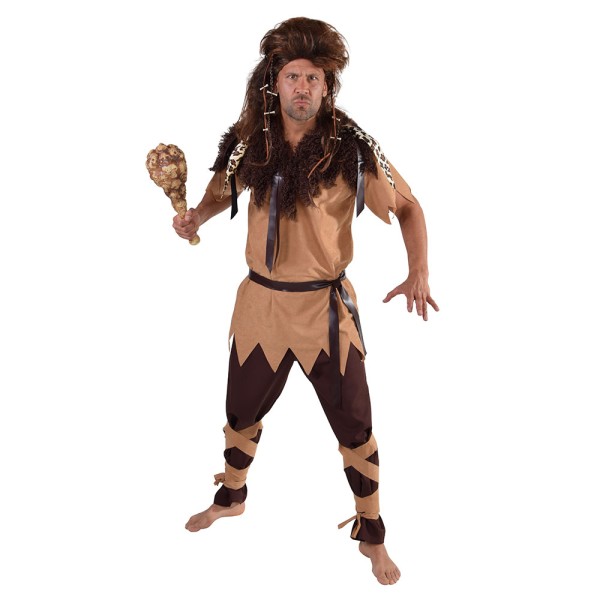 Herren Kostüm Neanderthaler, 2-Teilig