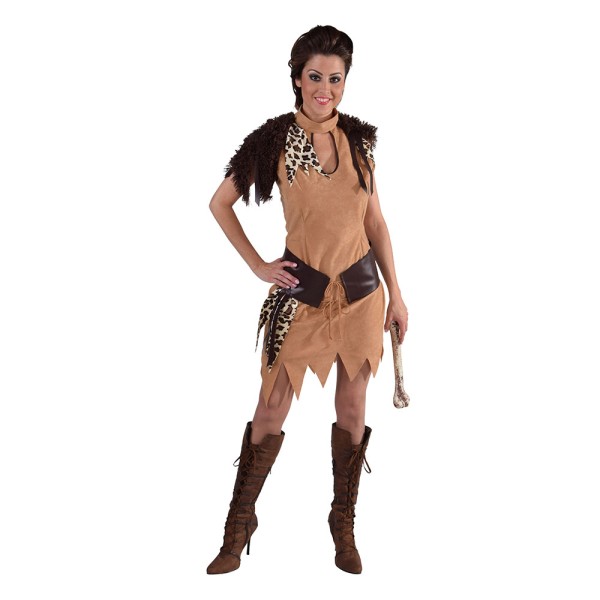 Damenkleid Neandertalerin, braun