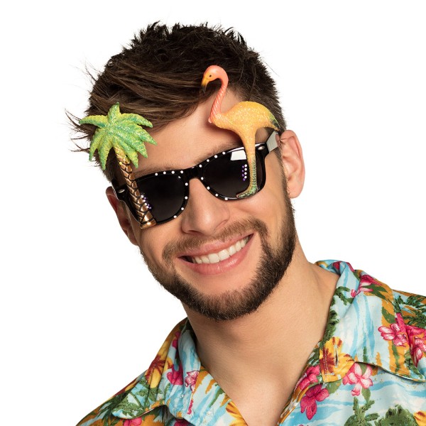 Brille Hawaii, bunt