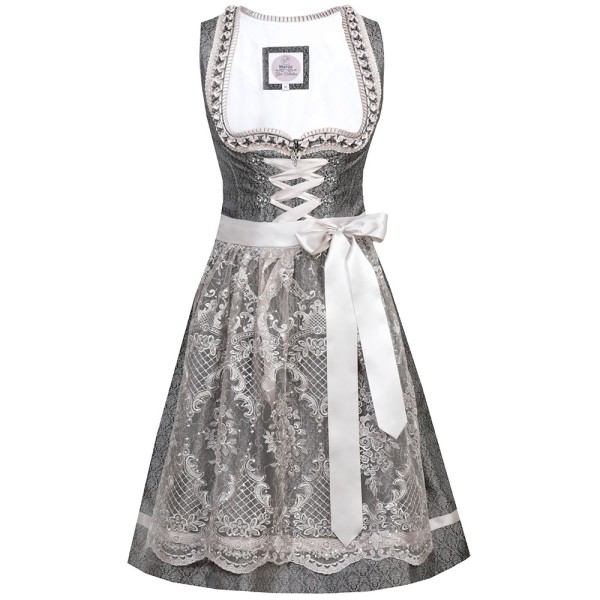 Dirndl Benita, 58 cm, anthrazit/taupe