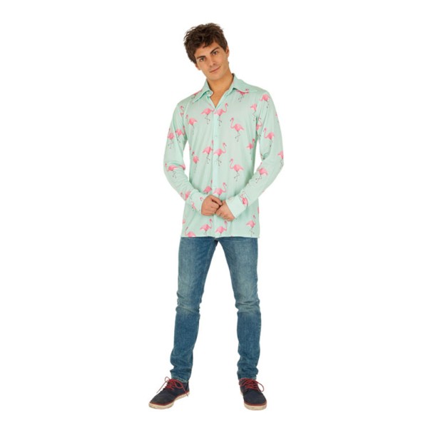 Herren Hemd Flamingo
