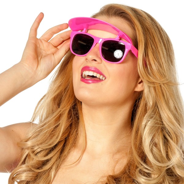 Brille mit Sonnenblende