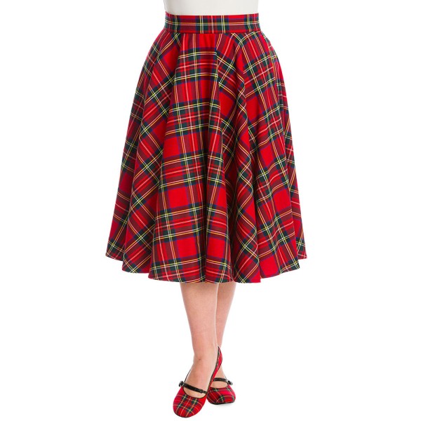 Damenrock Swinging Skirt, Schottenmuster