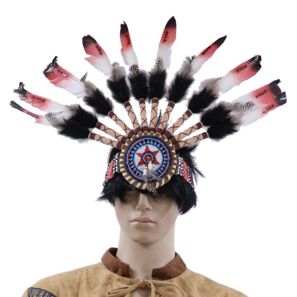 Indianer Feder-Kopfschmuck, Stirnband