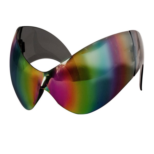 Brille Space Alien, verspiegelt, bunt