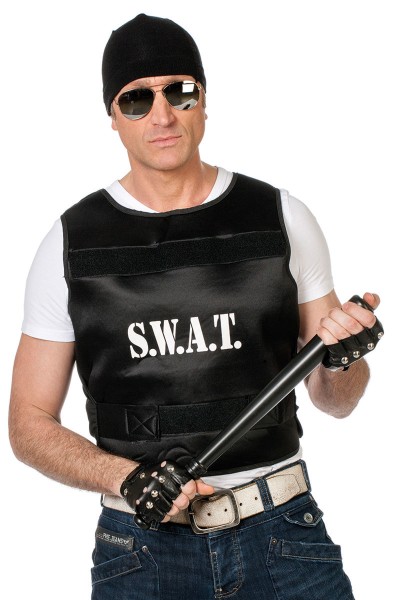 Erwachsene SWAT Weste, schwarz