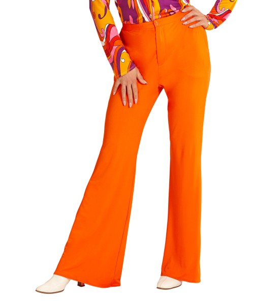 Damen Schlaghose 70er Jahre, orange