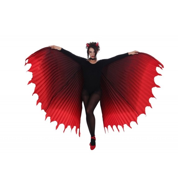 Teufelsflügel Luxus, rot/schwarz