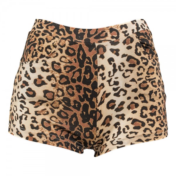 Damen Hot Pants, Leopardenmuster