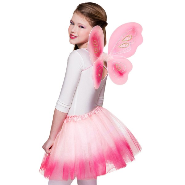 Pink Fee Set mit Flügel, 2-Teilig