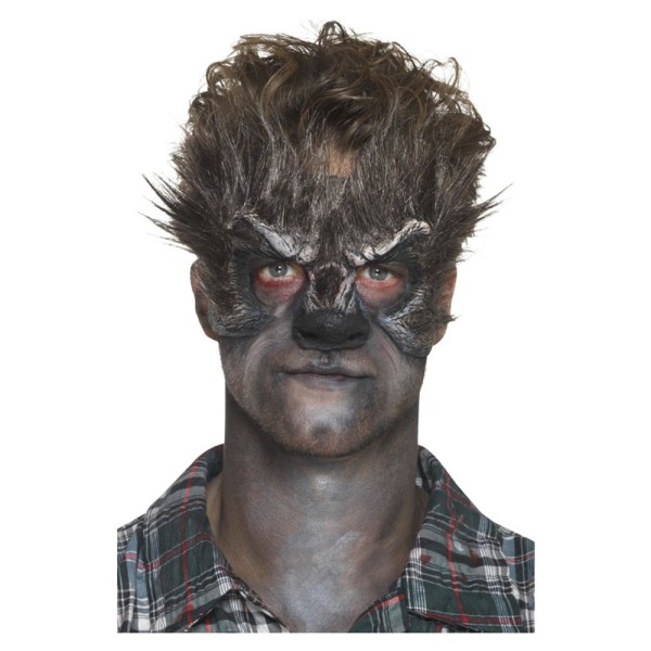 Maske Werwolf, Schaumlatex, inkl. Klebemittel