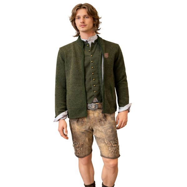 Herren Lederhose Bachsee Sand Antik