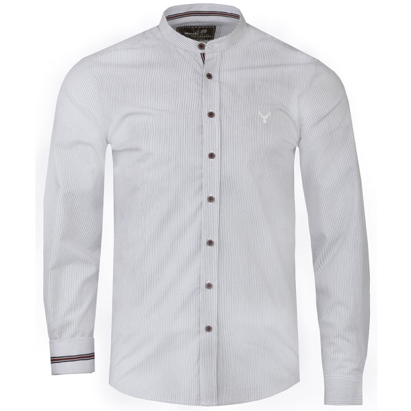 Herren Trachtenhemd Pentling, weiss/gestreift