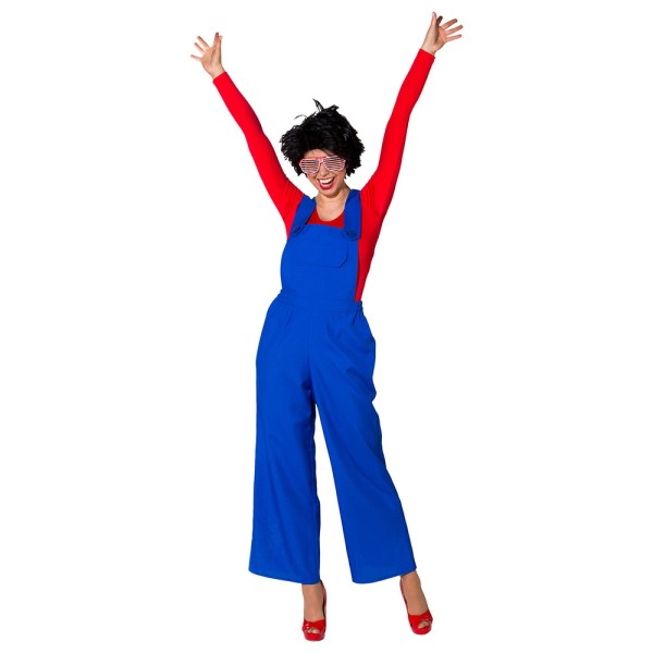 Damen Latzhose, blau