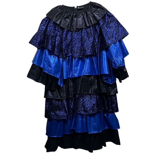 Kinder-Strassenkleider, Guggekleider, Zebra, schwarz/blau