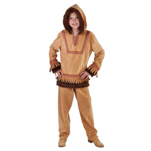 Kinder Kostüm Eskimo, braun