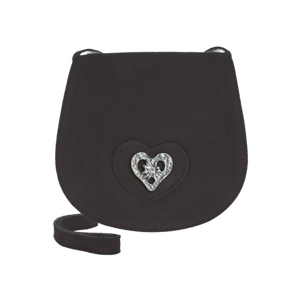 Trachten Tasche mit Herz, echt Leder