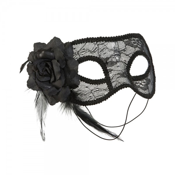 Spitzen-Augenmaske mit Rose