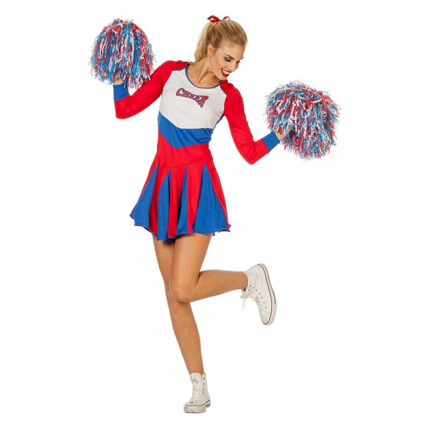 Cheerleader, rot-blau