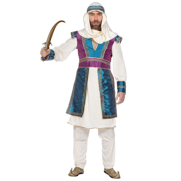 Herrenkostüm Orient, 1001 Nacht, lila/weiss