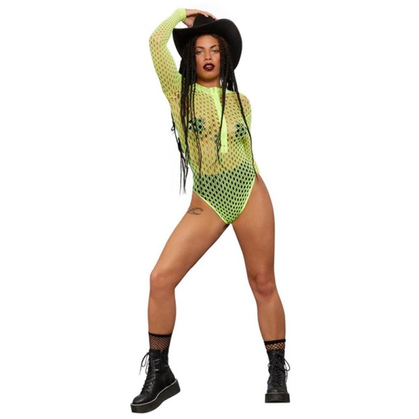 Netz Body mit Reissverschluss