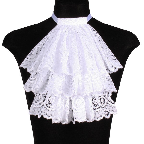 Jabot mit Spitzen