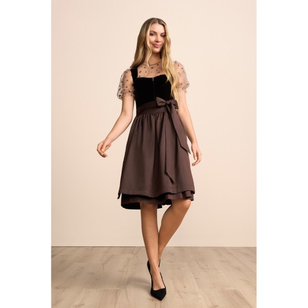 Dirndl Delvara, 60 cm, dunkelbraun