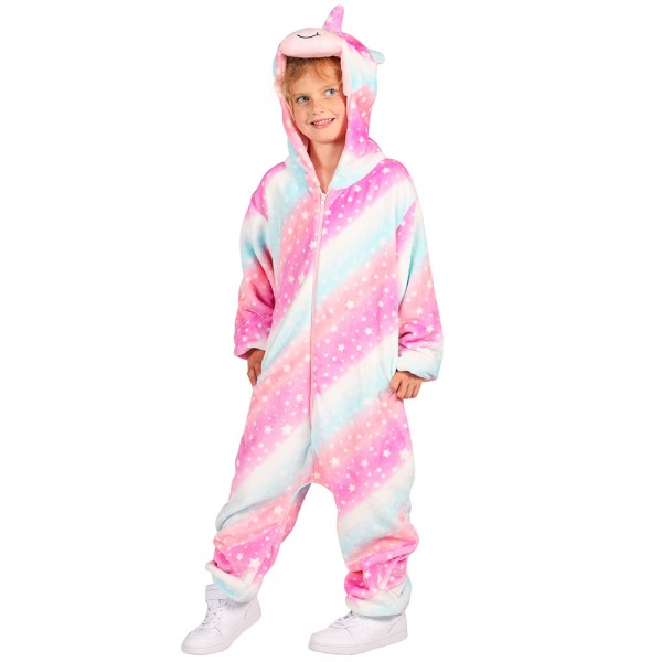 Kinder Overall Einhorn, pink/blau