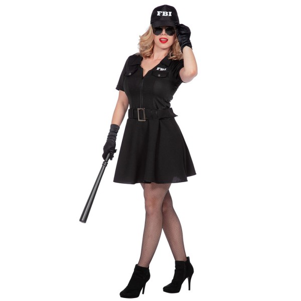 Damenkleid FBI Lady, schwarz