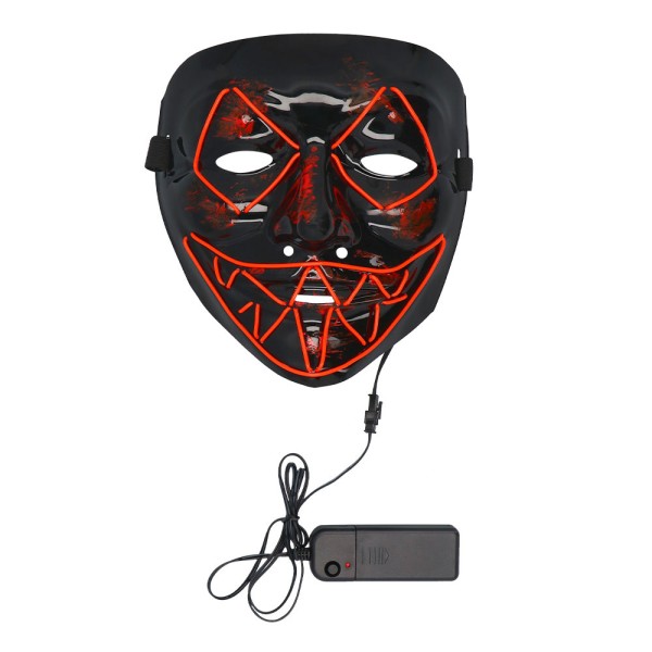 LED Purge Maske, Killer Smile, rot