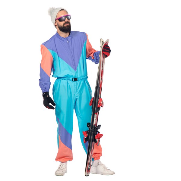 Herren 80er Jahre Vintage Ski Overall