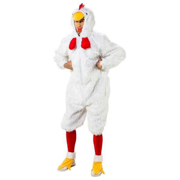 Overall Huhn, weiss