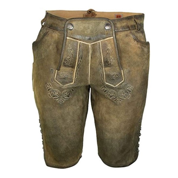 Damen Lederhose Fine Antik Ziller, Knielang