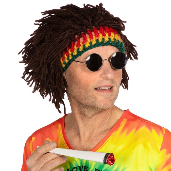 Mütze mit Dreadlocks, Rastaman