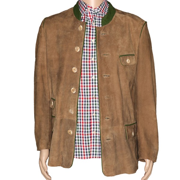 Herren Trachten Lederjacke Taddy ZV Wild Gerste