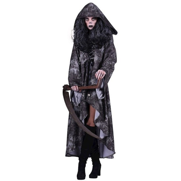 Damen Kostüm Der Tod, schwarz/grau