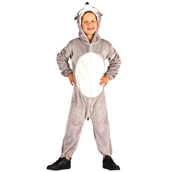 Kinder Overall Maus, grau